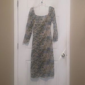 FLORAL LONG SLEEVE DRESS